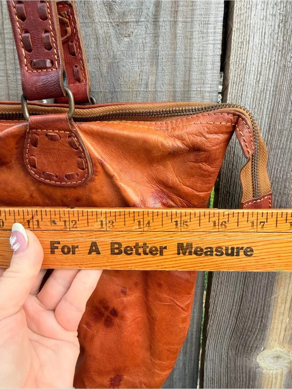 Noonday Collection Cognac Brown Leather Tote